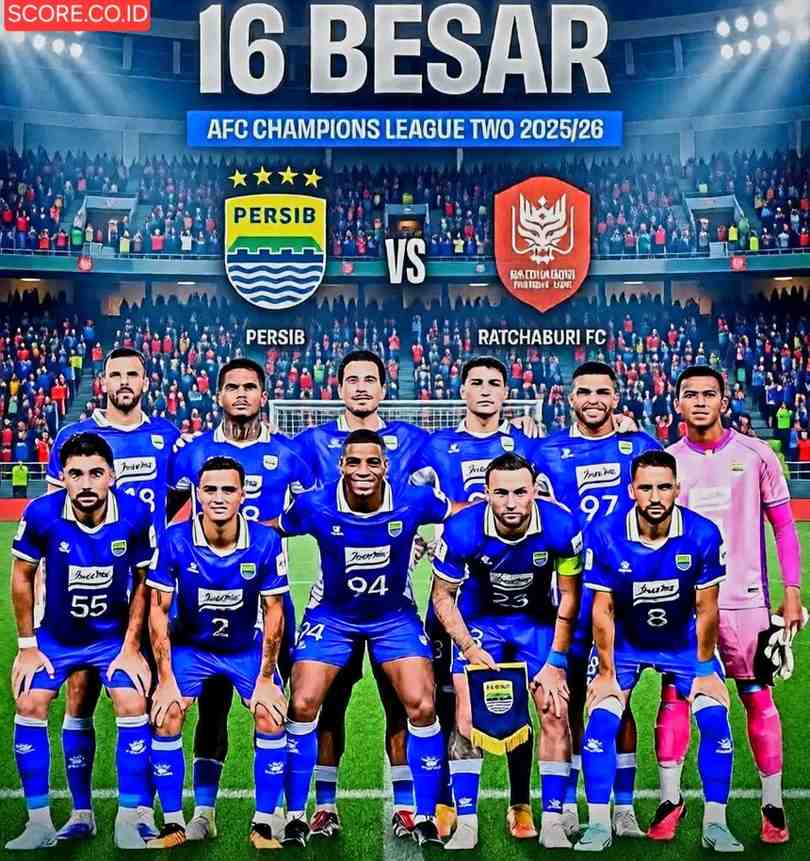 Jadwal Persib vs Ratchaburi 16 Besar ACL Februari 2026: Dikepung Raksasa 1 Tim Berbahaya Ini