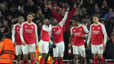 Hasil Pertandingan Club Brugge vs Arsenal 0-3 The Gunners Terlalu Perkasa