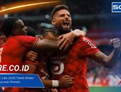 Formasi LOSC Lille 2025 Taktik Brilian Pelatih dan Susunan Pemain